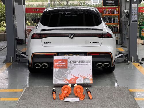 के बारे में नवीनतम कंपनी का मामला चांगान यूएनआई-वी 2.0टी को ईडीडीवाई एडजस्टेबल कम्फर्ट शॉक एब्जॉर्बर के साथ अपग्रेड किया गया