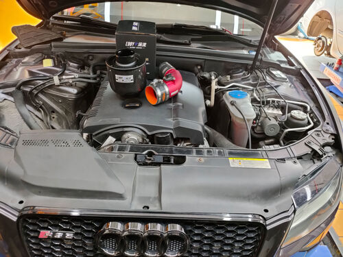 के बारे में नवीनतम कंपनी का मामला 2011 Audi A5 2.0T Upgrade EDDYSTAR Carbon Fiber Atomic Intake Kit ✨ Power Awakened