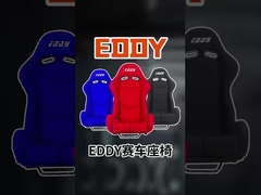 समायोज्य रेसिंग सिम्युलेटर सीट∙ चमड़े का बटन, खींचने के लिए काले पीवीसी सीट