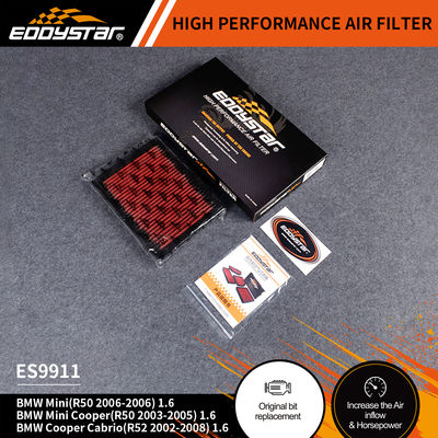 High-filtration efficiency EDDYSTAR air filter car fit for  Mini R50 Mini CooperR50 Cooper CabrioR52 ES9911