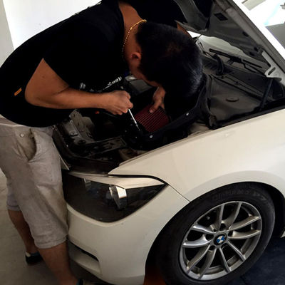 बीएमडब्ल्यू 116i 118i 1.6T के लिए उच्च प्रवाह डिजाइन के साथ वर्टेक्स जनरेटिंग EDDYSTAR कार्बन फाइबर एयर इनलेट ((N13)